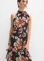 Tiered Floral Dress