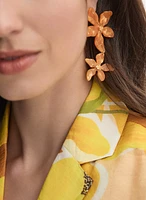 Resin Flower Earrings