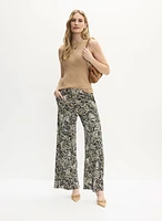 Shimmer Knit Tank Top & Wide-Leg Pants