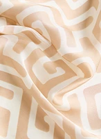 Geometric Print Square Scarf