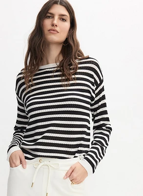 Stripe Knit Pullover