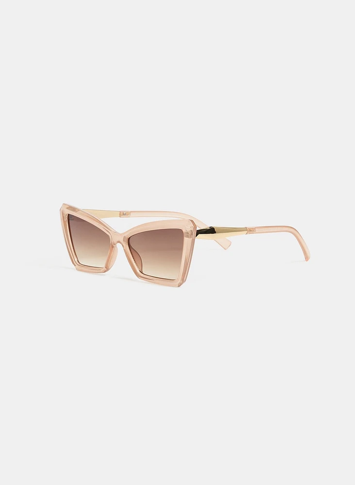 Cat-Eye Plastic Sunglasses