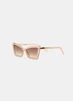 Cat-Eye Plastic Sunglasses