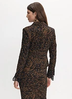 Leopard Jacquard Jacket