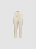 Elastic Waist Straight Leg Pants