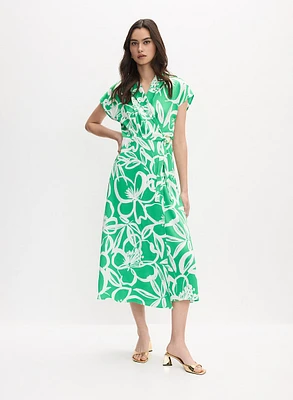 Joseph Ribkoff - Floral Wrap-Over Dress