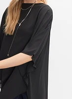 Tunique asymétrique en chiffon