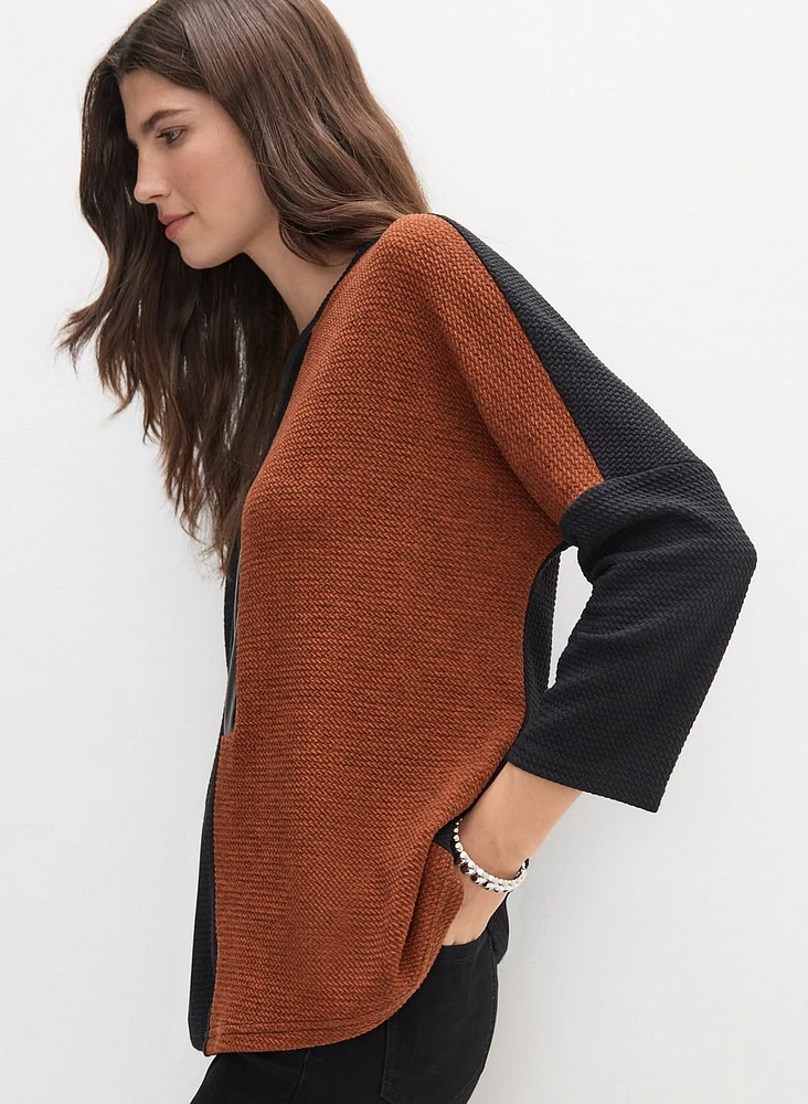 Joseph Ribkoff - Colour-Blocked Knit Sweater