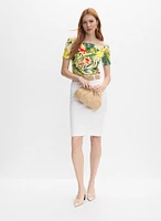 Denim Pencil Skirt
