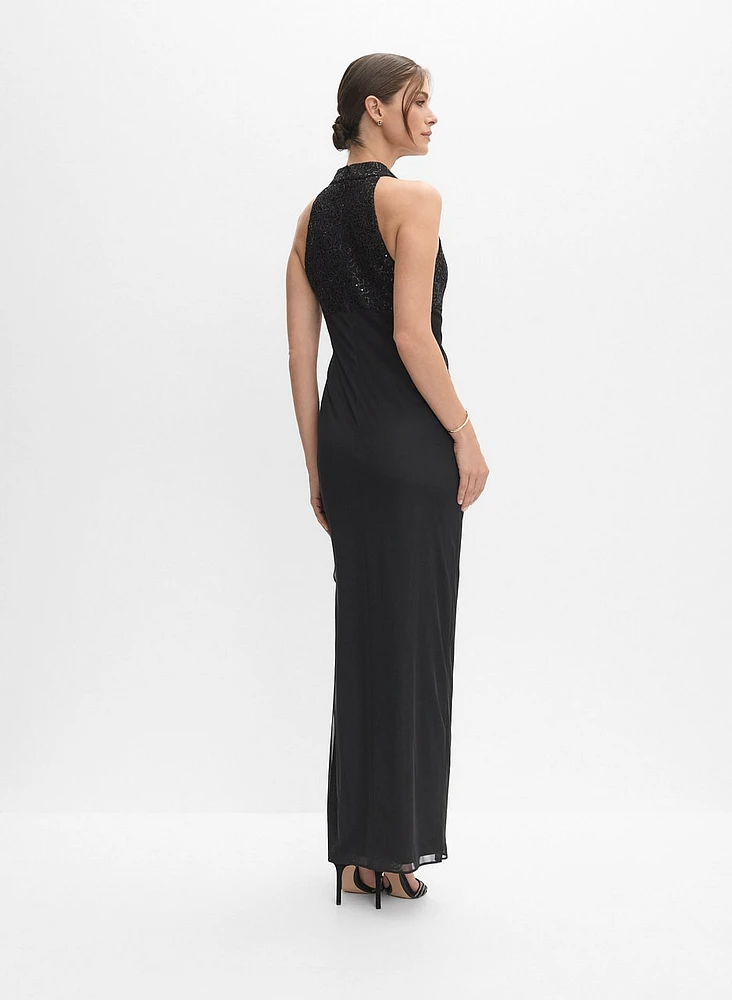 Sequin Bodice Dress