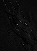 Pull à détail torsadé en billes