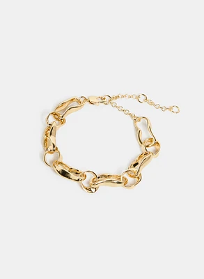 Irregular Curb Chain Bracelet