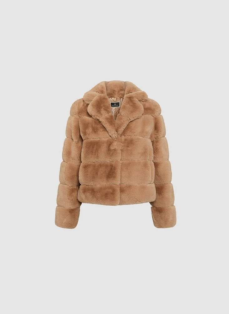 Cropped Faux-Fur Coats