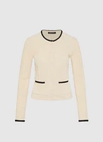 Rib Knit Cardigan