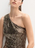 One-Shoulder Sequin Dress