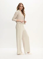 Wide Leg Pintuck Pants