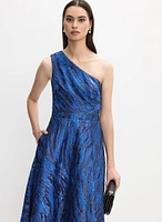 Robe de soirée en jacquard