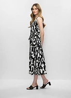 Geometric Print Midi Dress