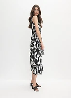 Geometric Print Midi Dress