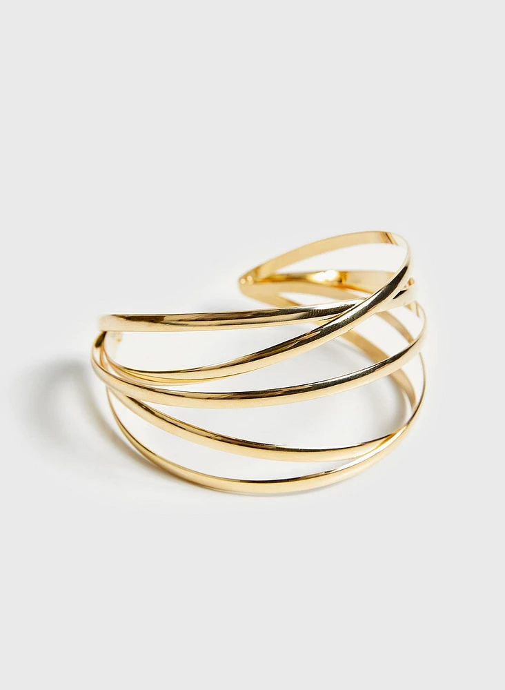 Crisscross Open Cuff Bracelet