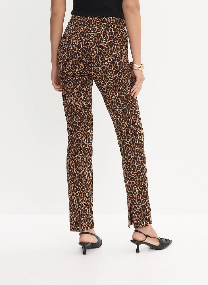 Joseph Ribkoff - Leopard Print Slim-Leg Pants