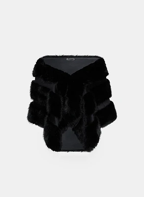 Velvet Faux Fur Wrap