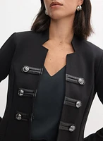 Joseph Ribkoff - Cropped Notched Collar Jacket