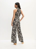 Sleeveless Floral Print Jumpsuit