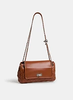 Sac à main matelassé en cuir végane