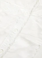 Frayed Linen-Blend Jacket