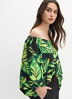 Joseph Ribkoff - Leaf Print Top