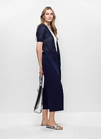 Pantalon ceinturé à enfiler