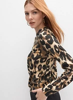 Leopard Print Pullover Top