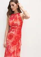 Rose Print Dress