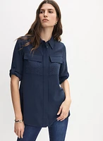 Blouse boutonnée utilitaire