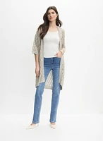 Joseph Ribkoff - Cardigan long en tricot ajouré