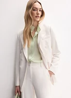 Crepe Peaked Lapel Jacket