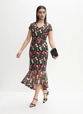 Joseph Ribkoff - Floral Embroidered Dress