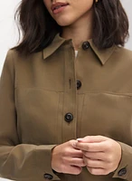 Cropped Cargo Jacket