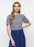 Striped Flare Sleeve T-Shirt