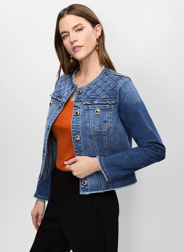 Quilted Denim Jacket