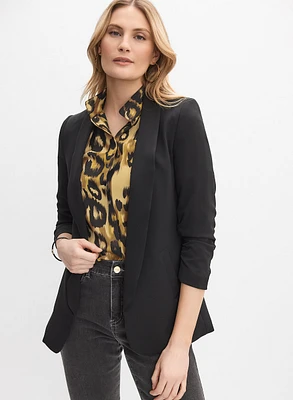 Blazer ouvert à manches 3/4