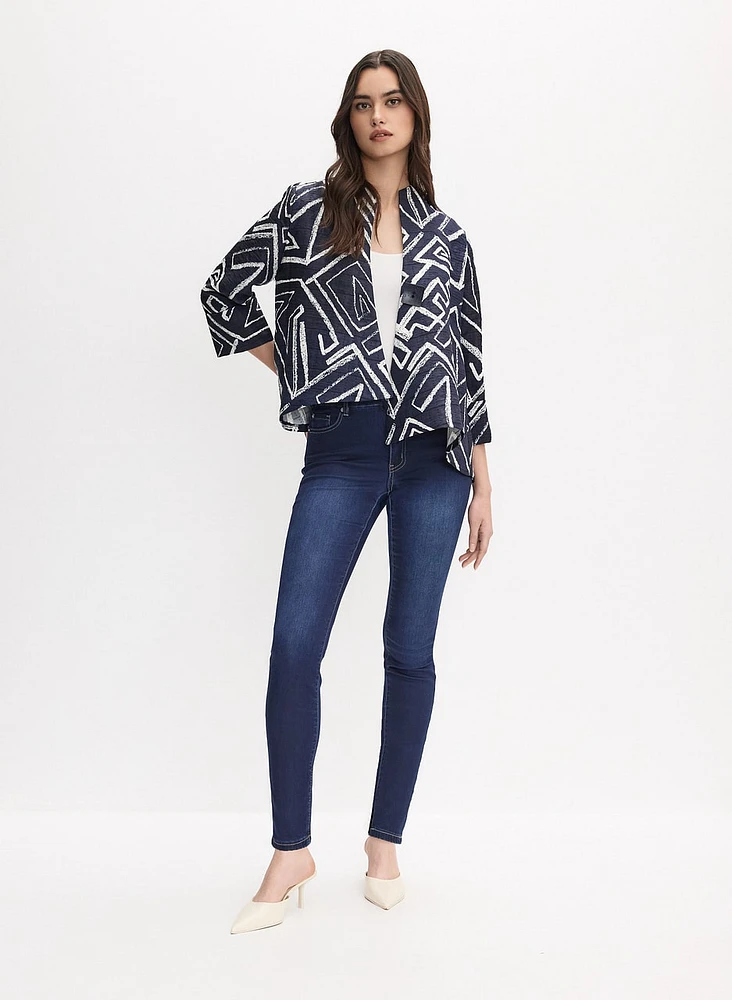 Joseph Ribkoff - Geometric Asymmetric Jacket