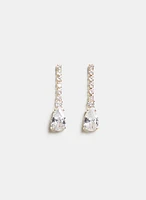 Boucles d'oreilles à pierre en goutte d'eau