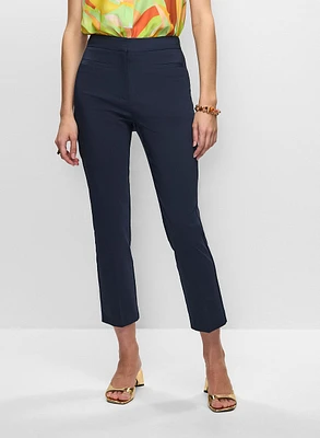 Pantalon à jambe étroite avec poches passepoilées