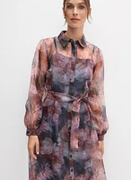 Printed Organza Dress