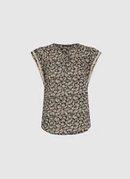 Blouse à manches volantées