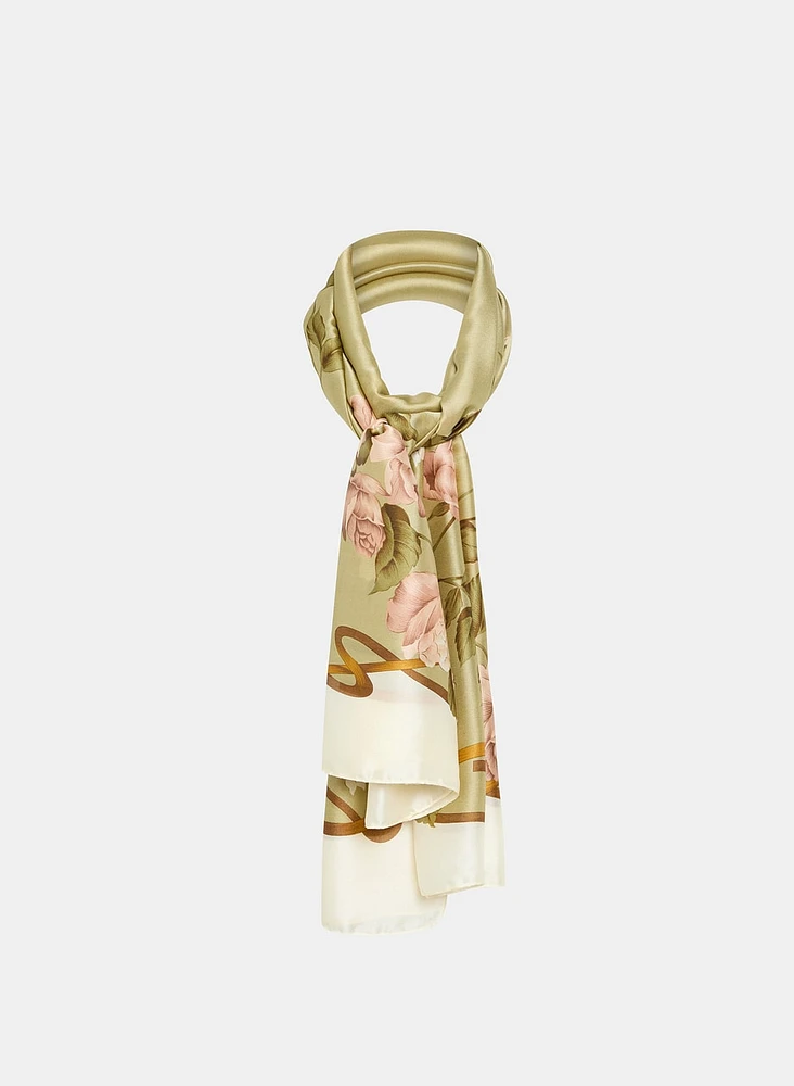 Floral Print Scarf