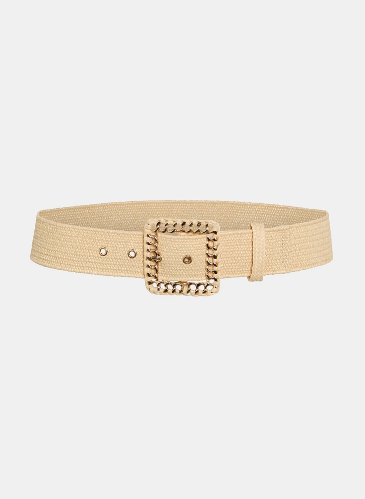 Ceinture à boucle carrée