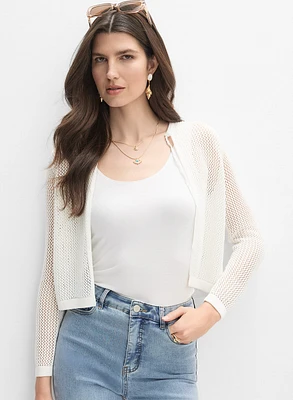Boléro en tricot ajour
